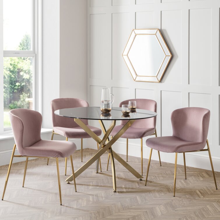 Pink round deals table